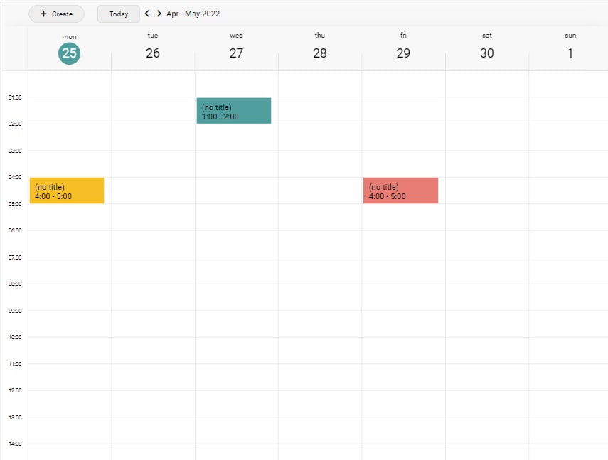 calendar project