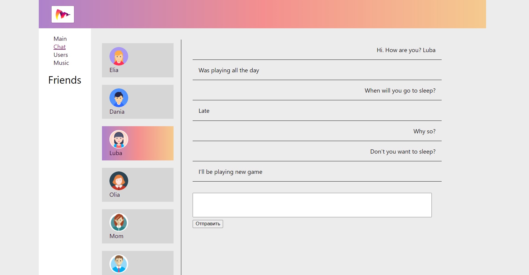 ToDo app project
