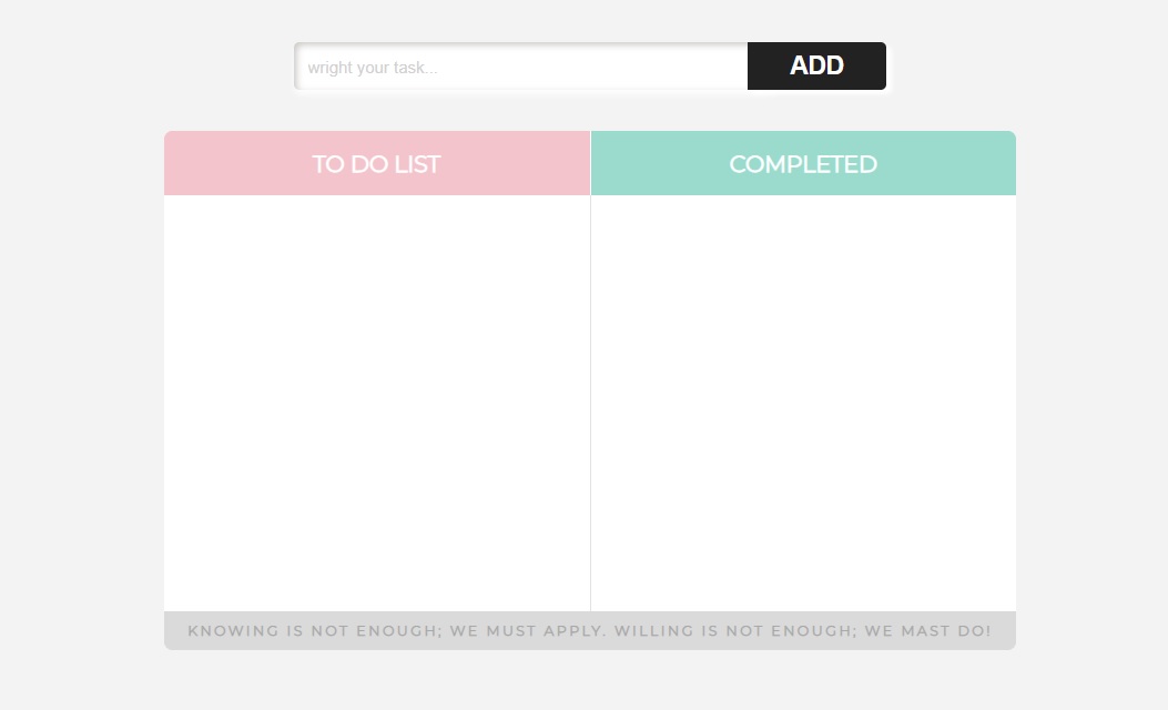 ToDo app project